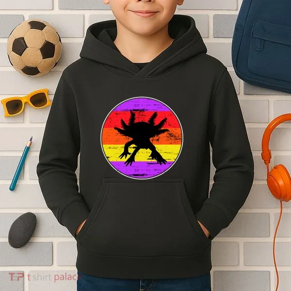 Retro Axolotl Kids Hoodie