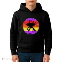 Retro Axolotl Kids Hoodie thumb 4