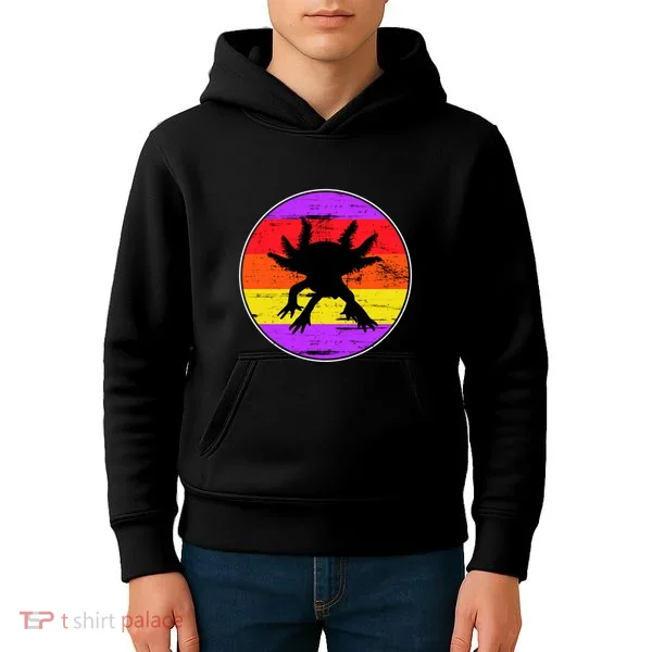 Retro Axolotl Kids Hoodie