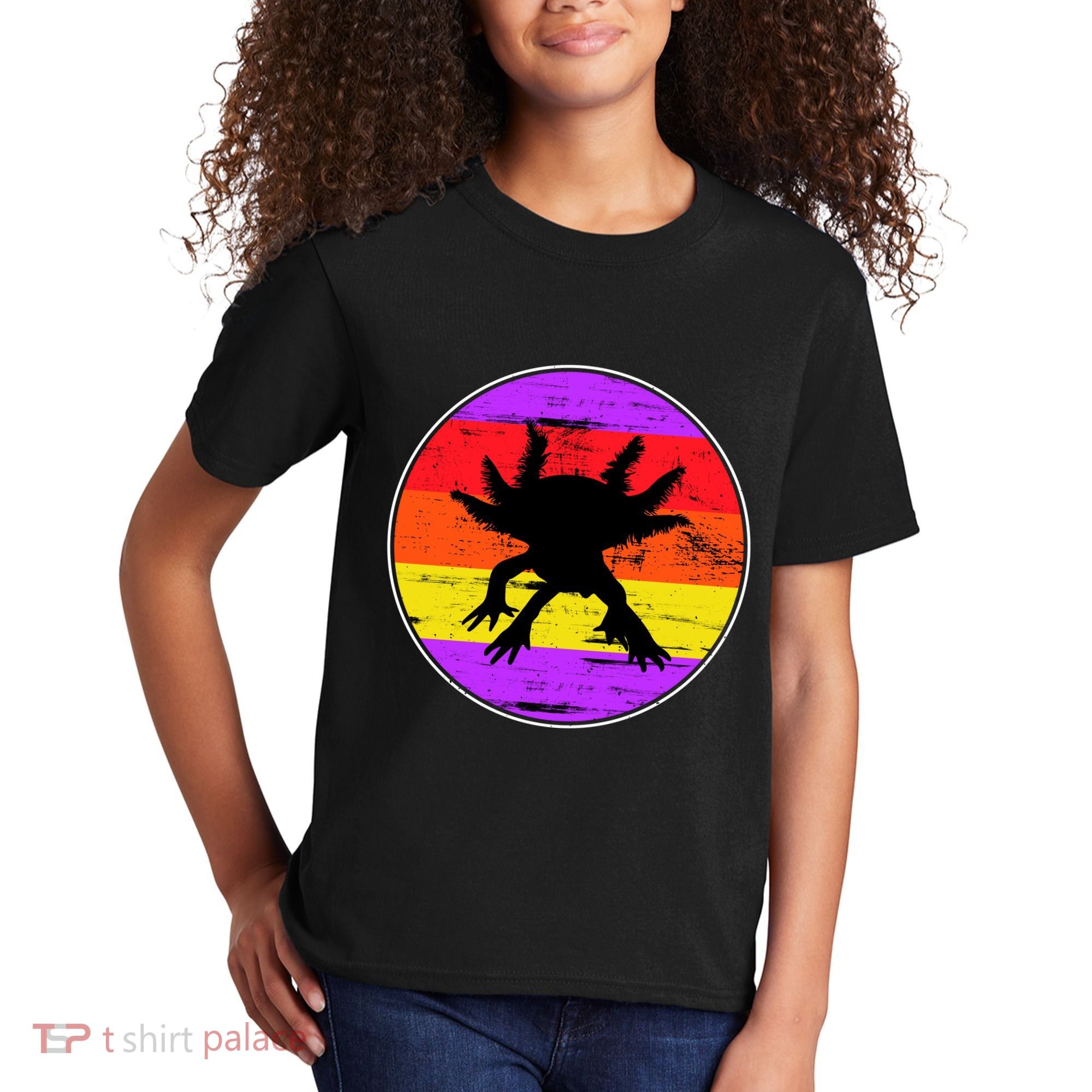 Retro Axolotl Kids T-Shirt