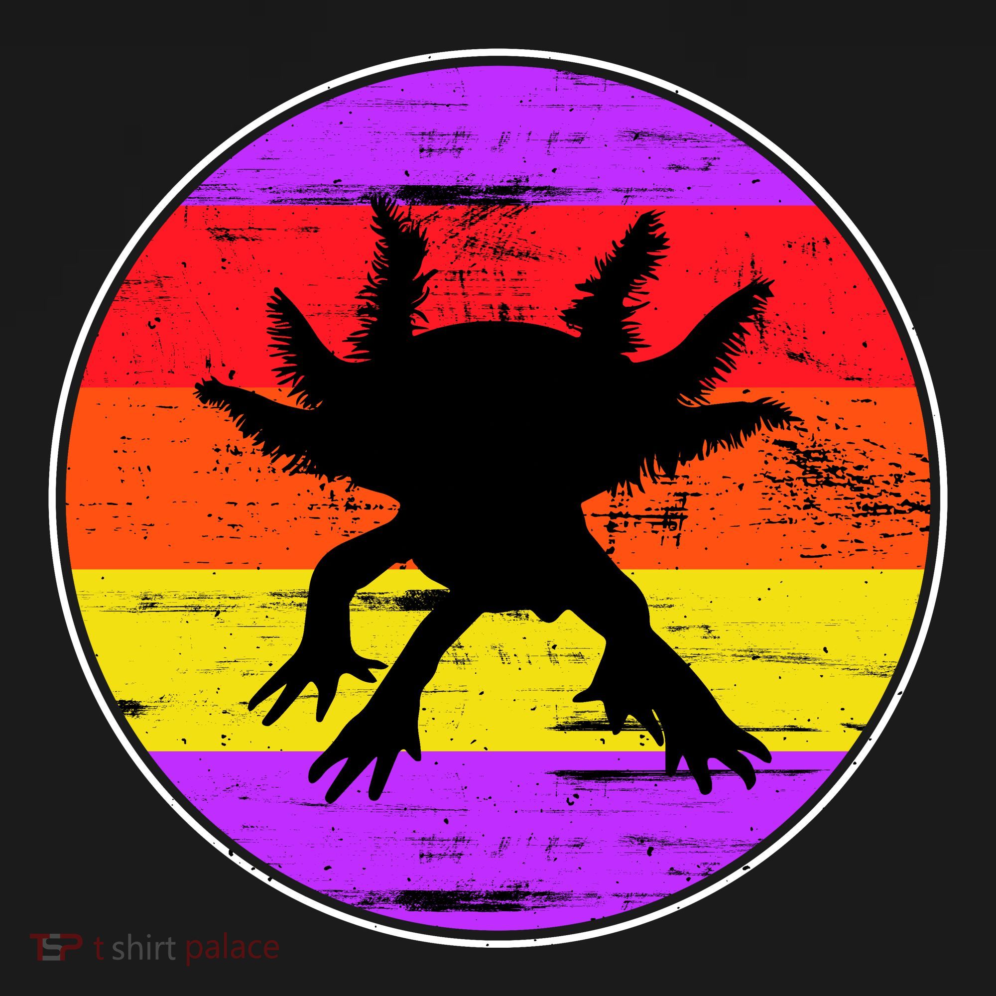 Retro Axolotl Kids T-Shirt