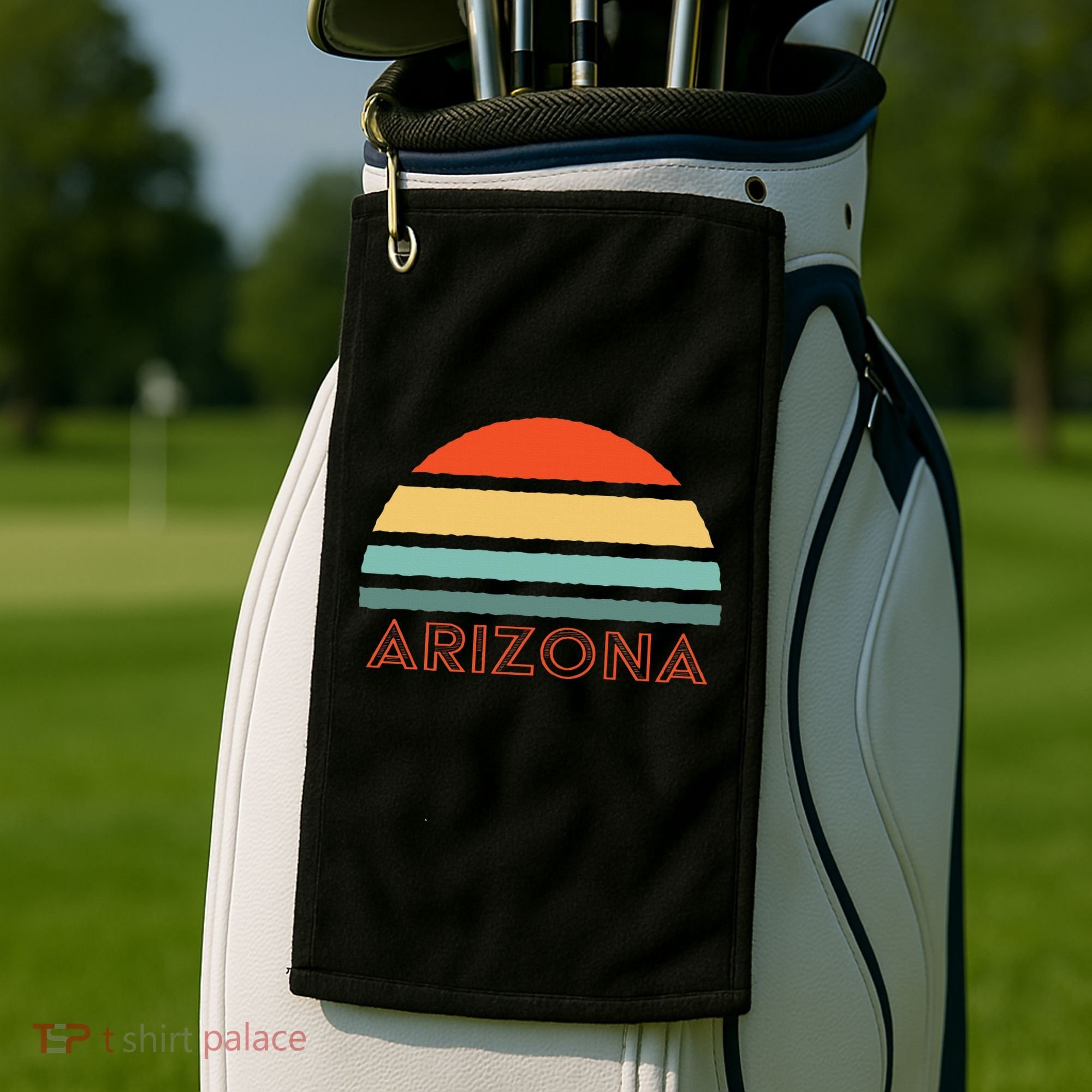 Retro Arizona Golf Towel