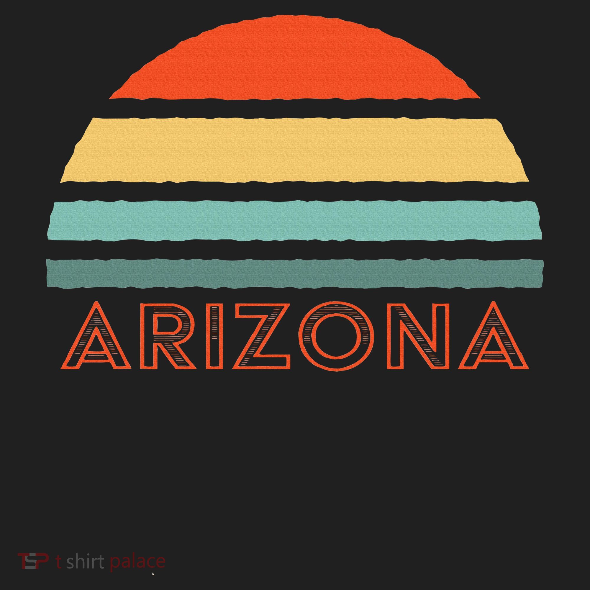 Retro Arizona Golf Towel