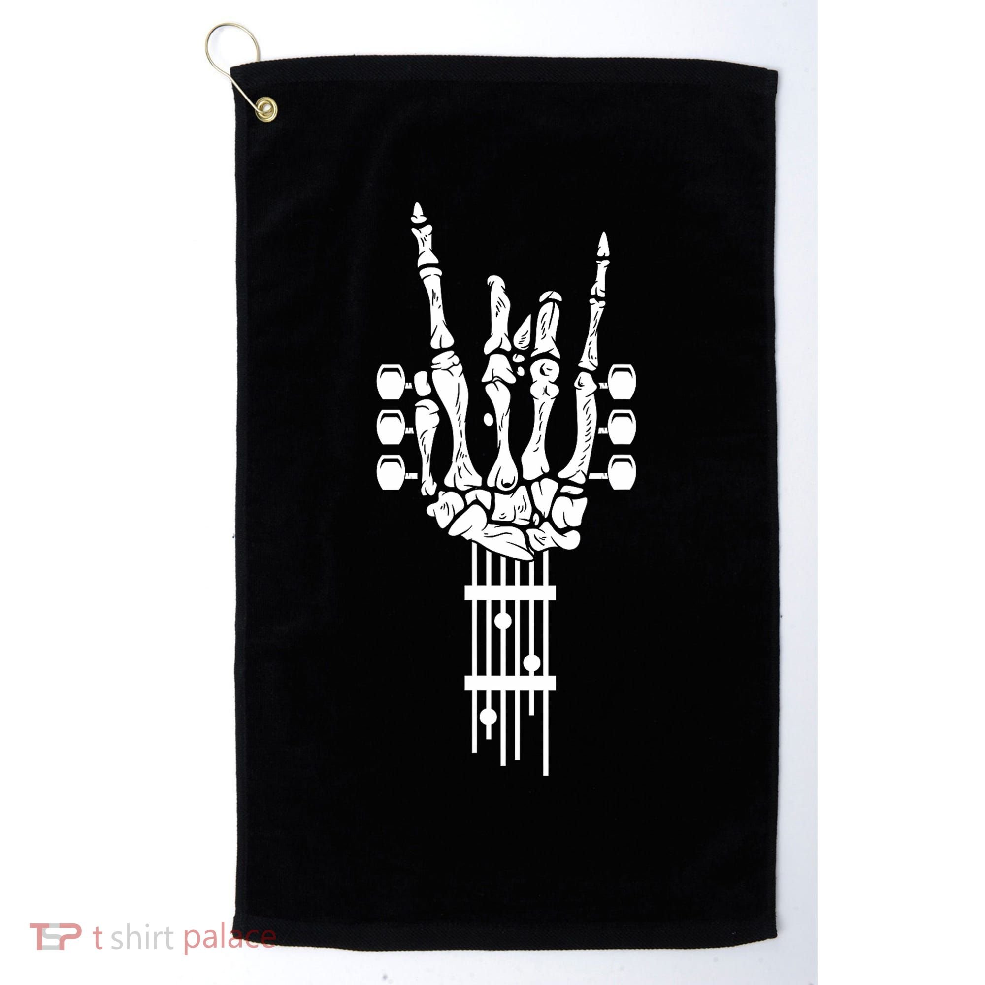 Rock And Roll Punk Rock Band Concert Guitar Accessories Gift Golf Towel