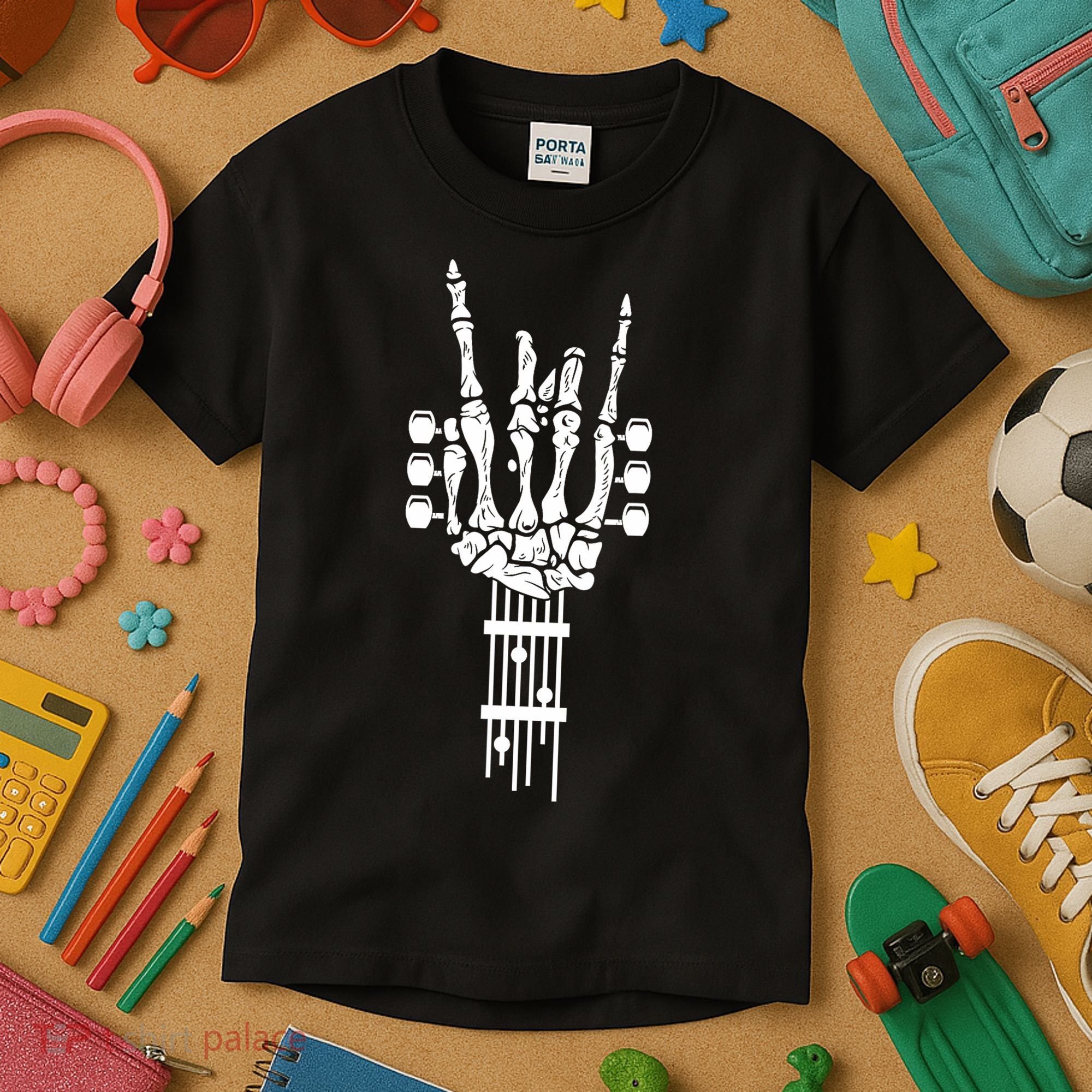 Rock And Roll Punk Rock Band Concert Guitar Accessories Gift Kids T-Shirt