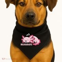 Relaxolotl Axolotls USA-Made Doggie Bandana thumb 1