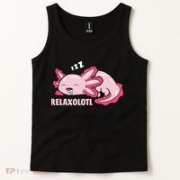 Relaxolotl Axolotls Tank Top thumb 2