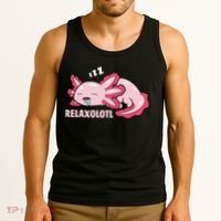 Relaxolotl Axolotls Tank Top thumb 3