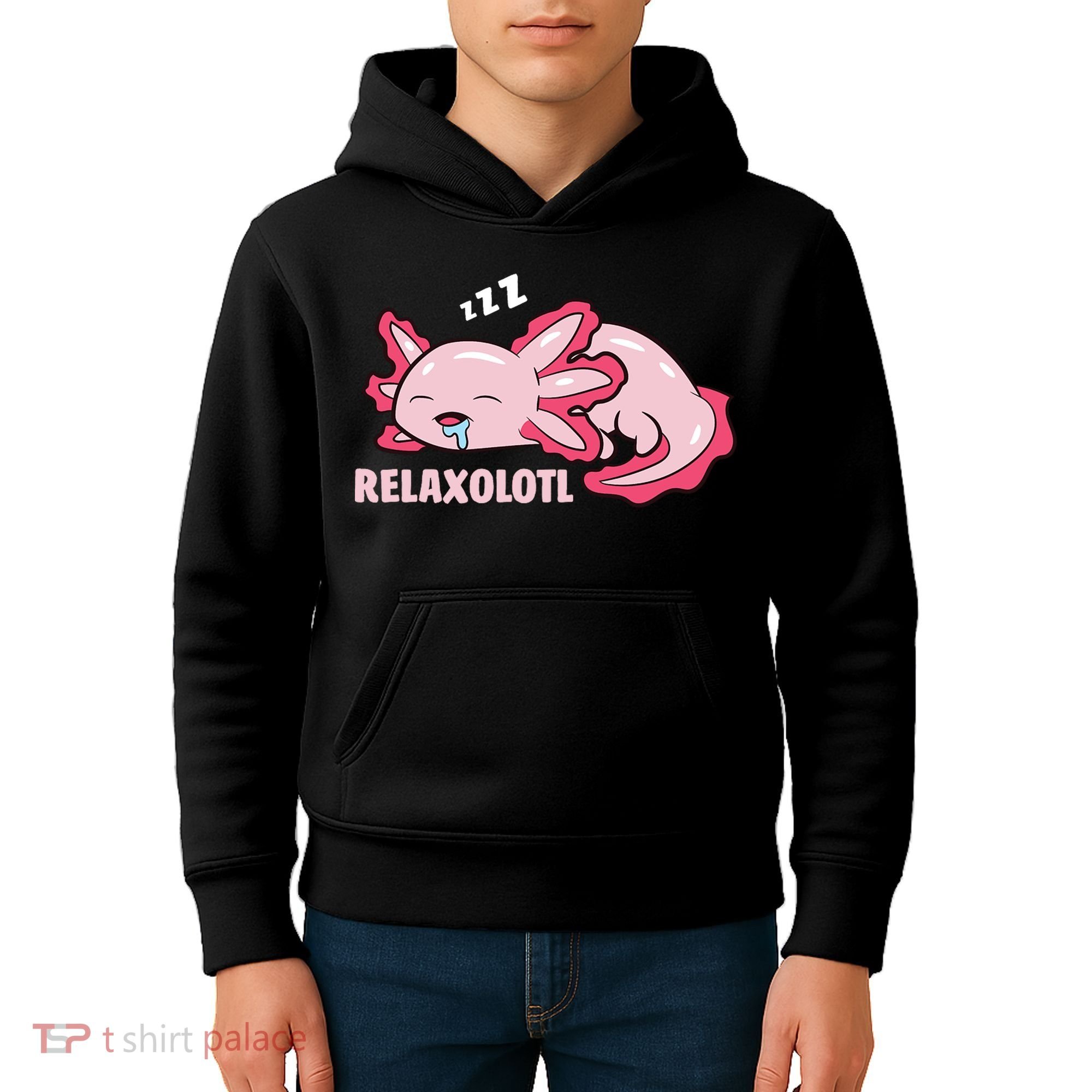Relaxolotl Axolotls Kids Hoodie