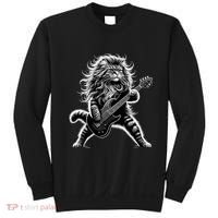 Rock And Roll Cat Playing Guitar Sweatshirt thumb 0
