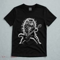 Rock And Roll Cat Playing Guitar T-Shirt thumb 5