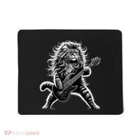 Rock And Roll Cat Playing Guitar Mousepad thumb 0