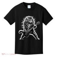 Rock And Roll Cat Playing Guitar Kids T-Shirt thumb 0