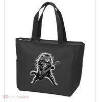 Rock And Roll Cat Playing Guitar Tote Bag thumb 3