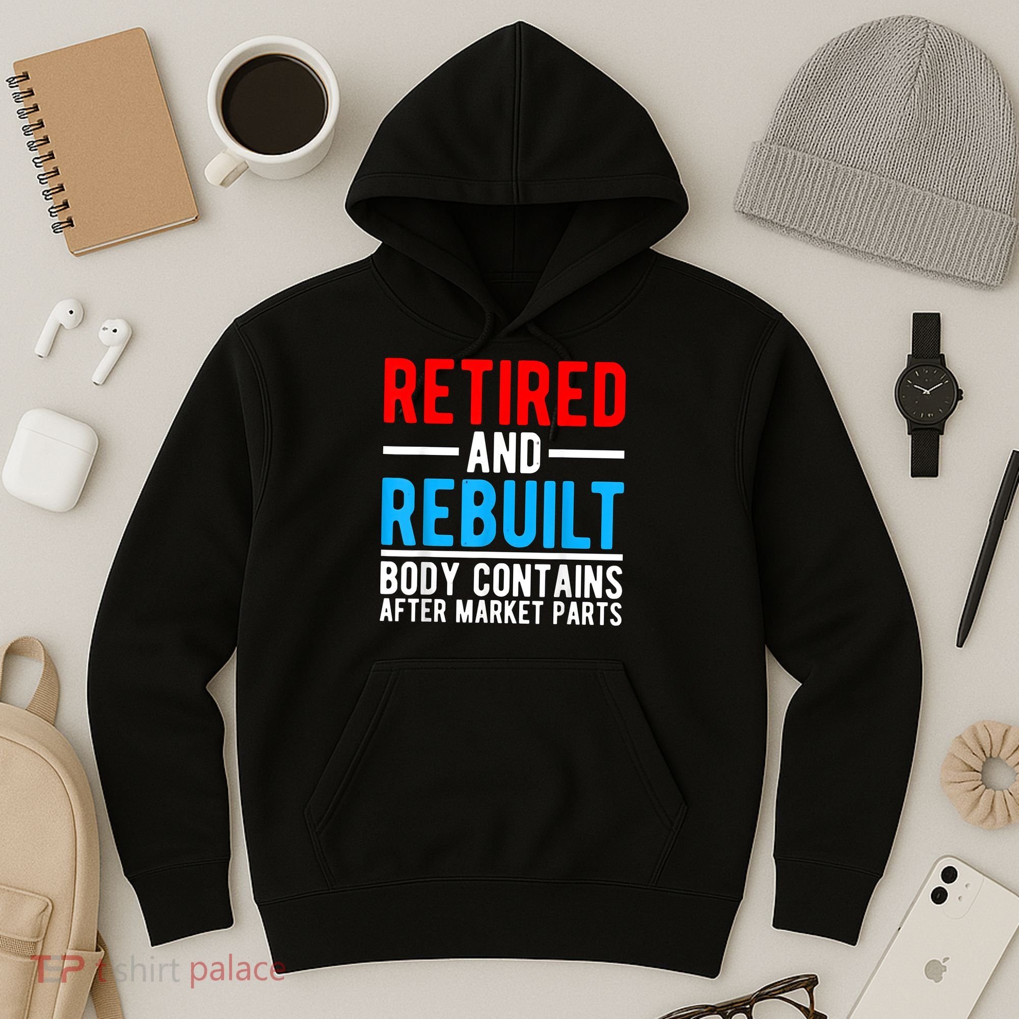 Retired and Rebuilt Hip Knee Replacement Parts Hoodie
