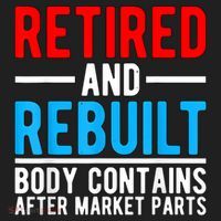 Retired and Rebuilt Hip Knee Replacement Parts Crop Fleece Hoodie thumb 2