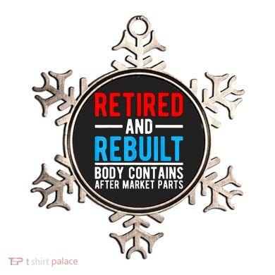 Retired and Rebuilt Hip Knee Replacement Parts Ornament