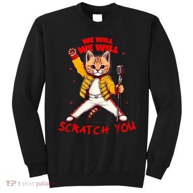 Rock And Roll Cat Classic Rock & Roll Design Sweatshirt
