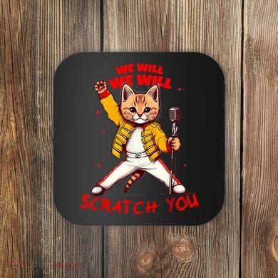 Rock And Roll Cat Classic Rock & Roll Design Coaster
