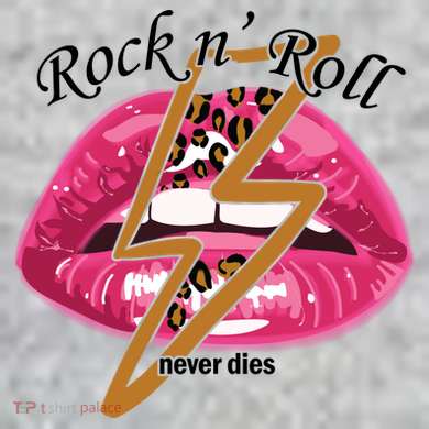 Rock And Roll Never Dies Lips The Baniff Cuffed Pom Beanie