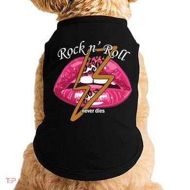 Rock And Roll Never Dies Lips Doggie Tank
