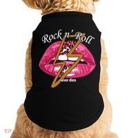 Rock And Roll Never Dies Lips Doggie Tank thumb 0
