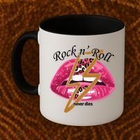 Rock And Roll Never Dies Lips Coffee Mug thumb 2