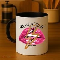 Rock And Roll Never Dies Lips Coffee Mug thumb 4