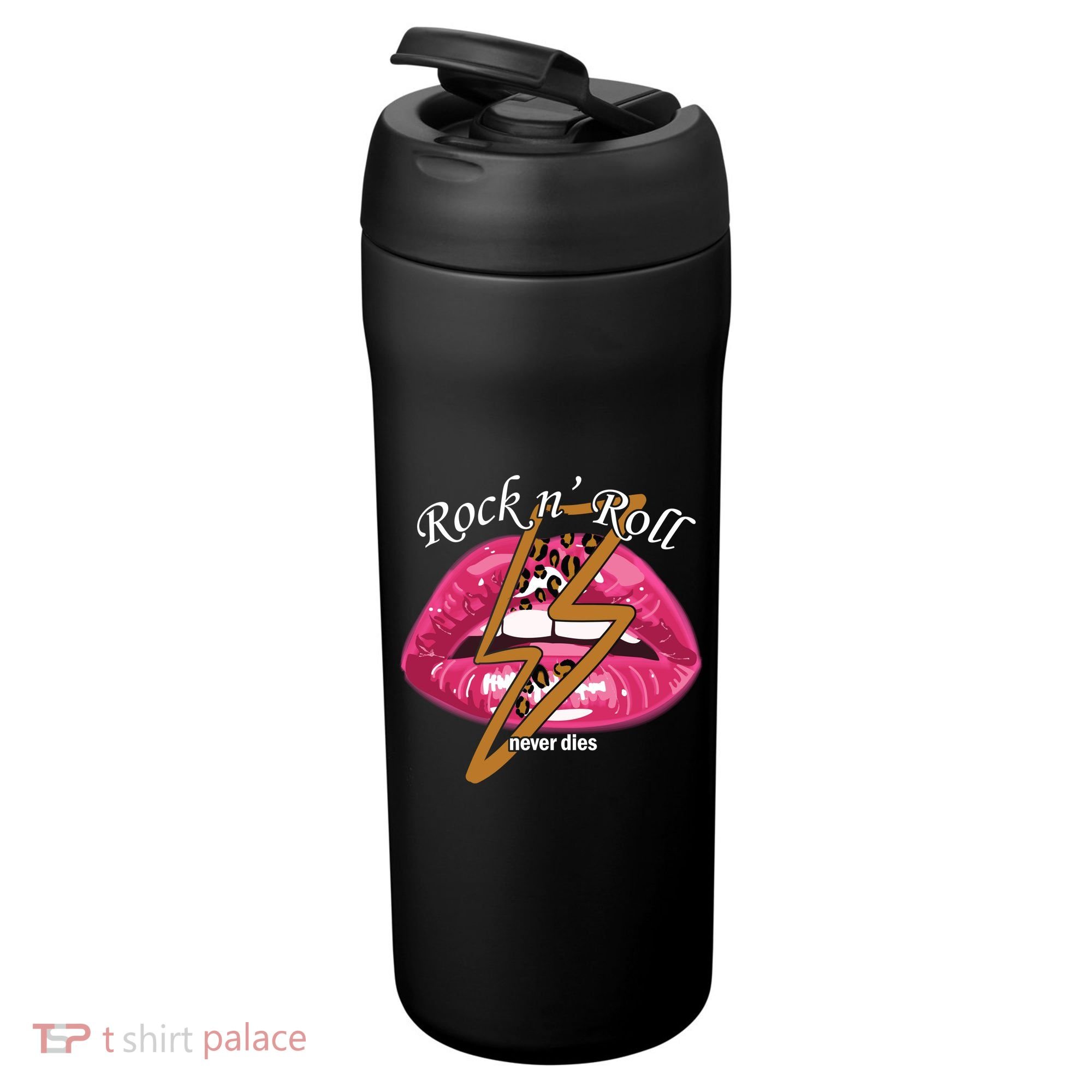 Rock And Roll Never Dies Lips 24oz Duet Stainless Steel Tumbler