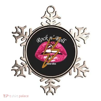 Rock And Roll Never Dies Lips Ornament