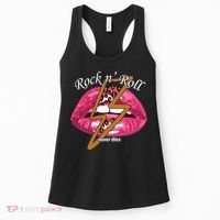 Rock And Roll Never Dies Lips Women's Tank Top thumb 0