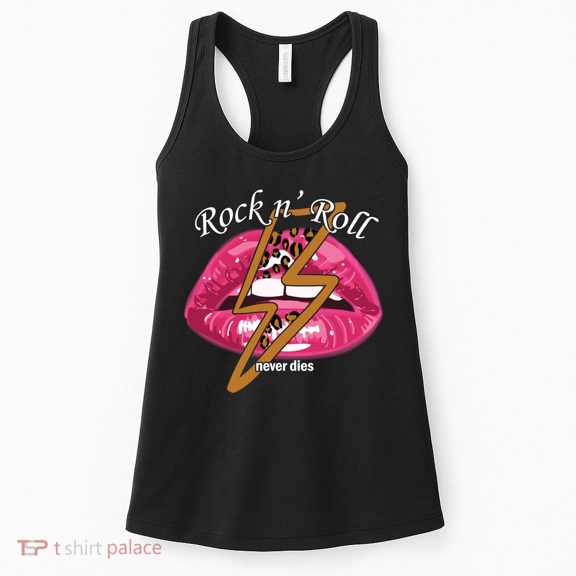 Rock And Roll Never Dies Lips Women's Tank Top