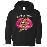 Rock And Roll Never Dies Lips Toddler Hoodie thumb 0
