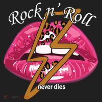Rock And Roll Never Dies Lips Golf Towel thumb 3