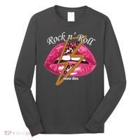 Rock And Roll Never Dies Lips Long Sleeve Shirt thumb 0