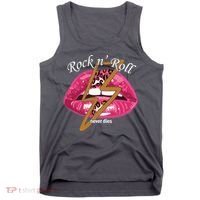 Rock And Roll Never Dies Lips Tank Top thumb 0