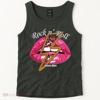 Rock And Roll Never Dies Lips Tank Top thumb 2