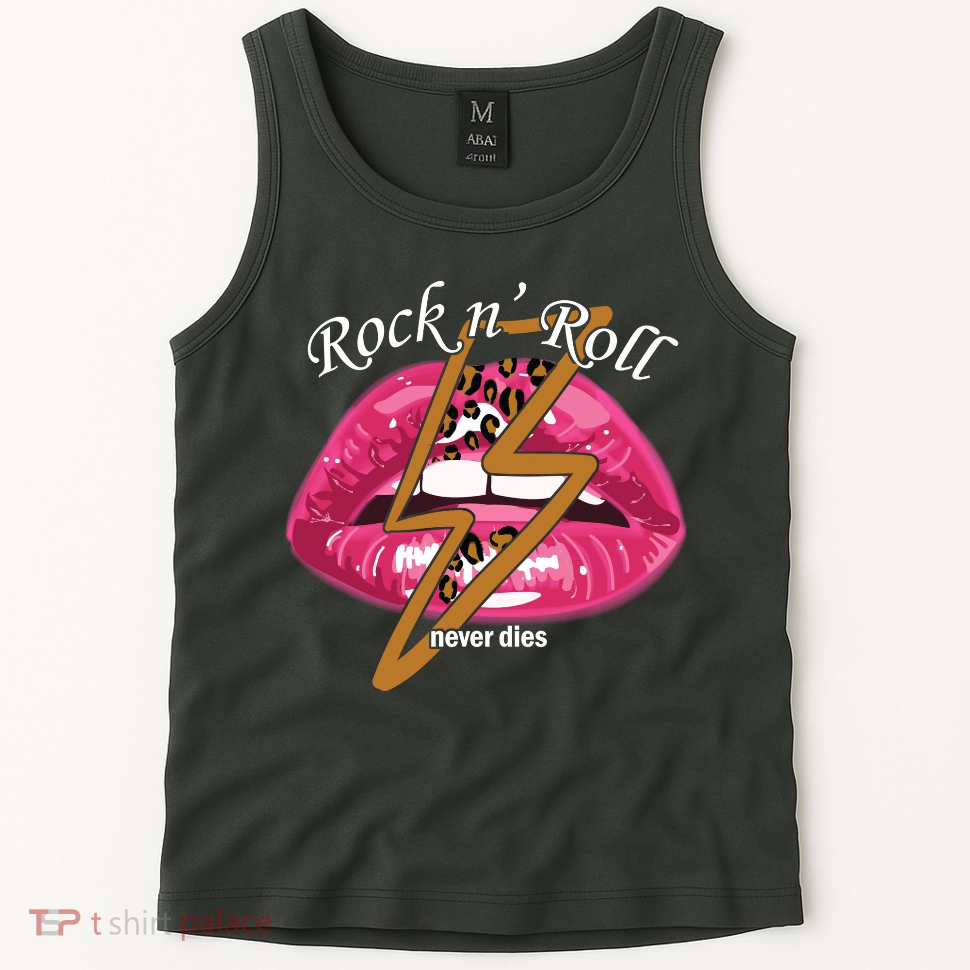 Rock And Roll Never Dies Lips Tank Top