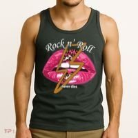 Rock And Roll Never Dies Lips Tank Top thumb 3
