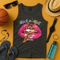 Rock And Roll Never Dies Lips Tank Top thumb 4
