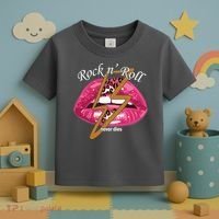 Rock And Roll Never Dies Lips Toddler T-Shirt thumb 3