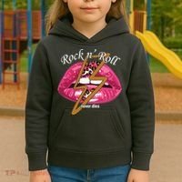 Rock And Roll Never Dies Lips Kids Hoodie thumb 3