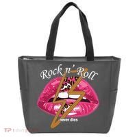Rock And Roll Never Dies Lips Tote Bag thumb 0