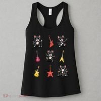 Rock And Roll Rock Cat Band Funny Cat Guitar Women's Tank Top thumb 3