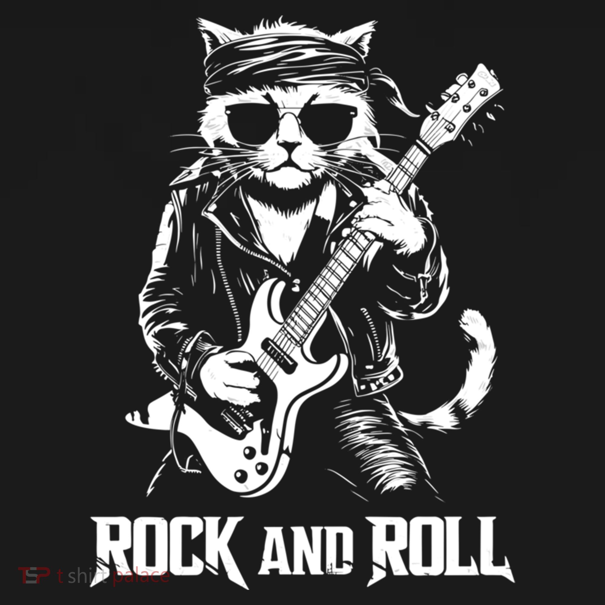 Rock And Roll Funny Cat Playing Bass Guitar Bassist Gift Women's Hoodie