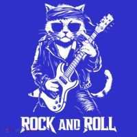Rock And Roll Funny Cat Playing Bass Guitar Bassist Gift Sweatshirt thumb 3