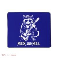 Rock And Roll Funny Cat Playing Bass Guitar Bassist Gift Mousepad thumb 0
