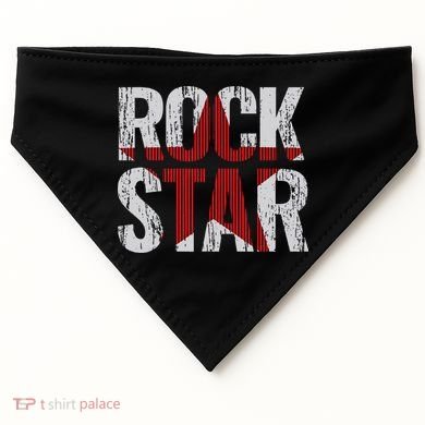 Rock And Roll Star USA-Made Doggie Bandana