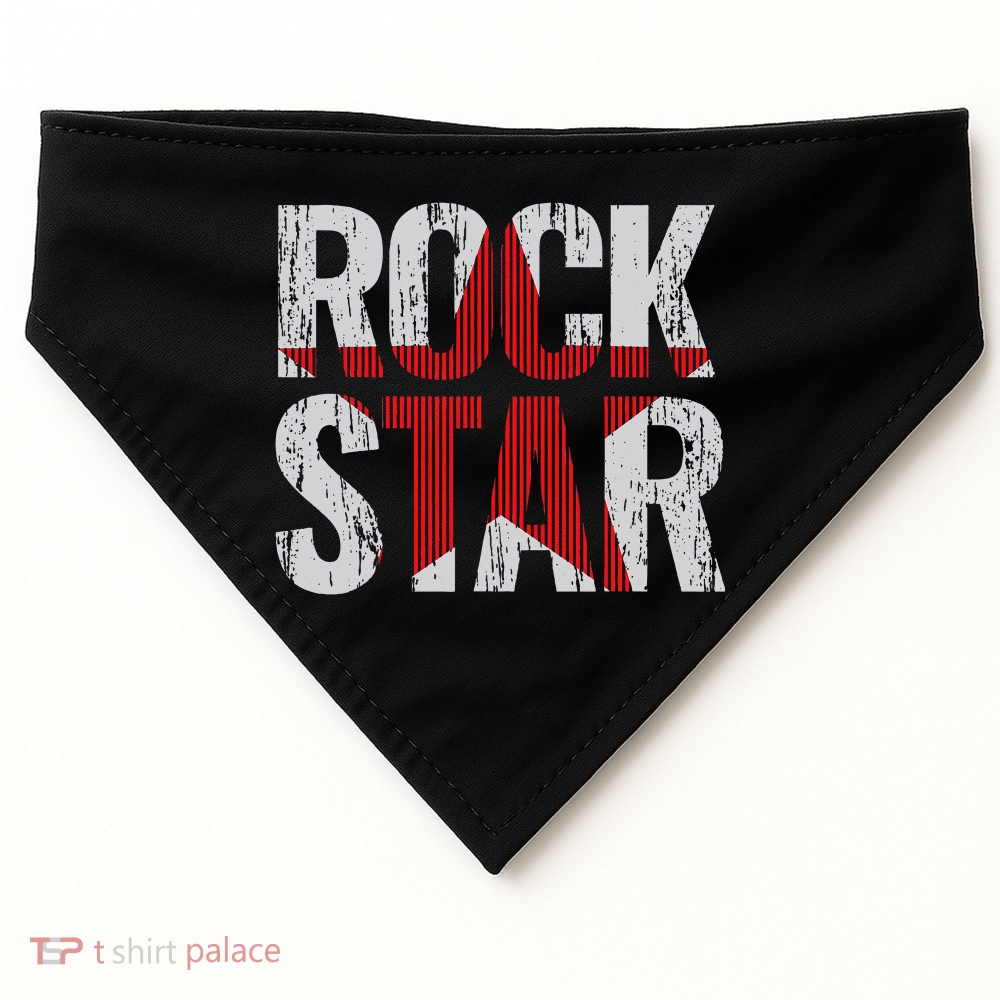 Rock And Roll Star USA-Made Doggie Bandana