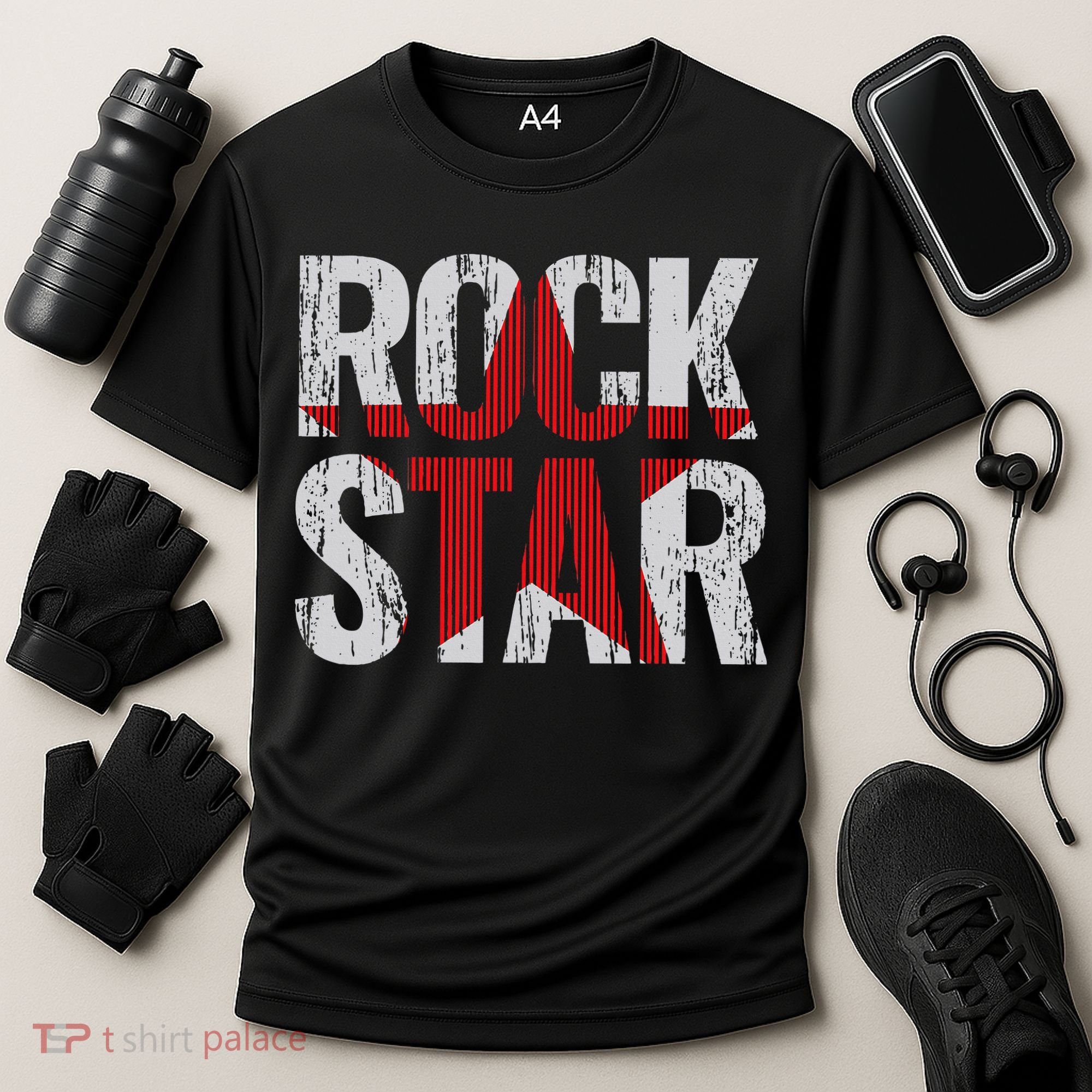 Rock And Roll Star Cooling Performance Crew T-Shirt
